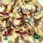 Garlic Butter Tuscan Mushrooms